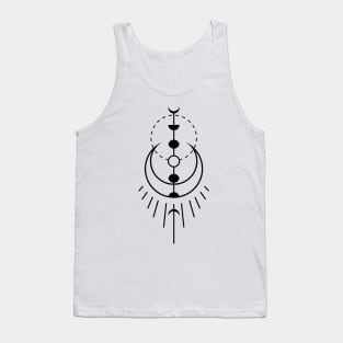 geometric moon phases Tank Top